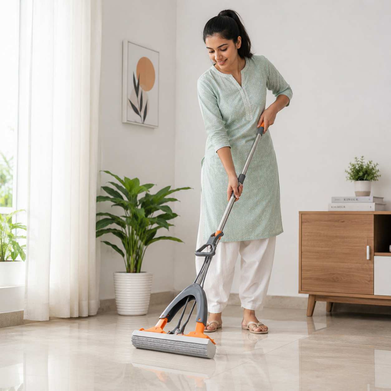 mop_woman_80kb Pva Sponge Mop - Image 1